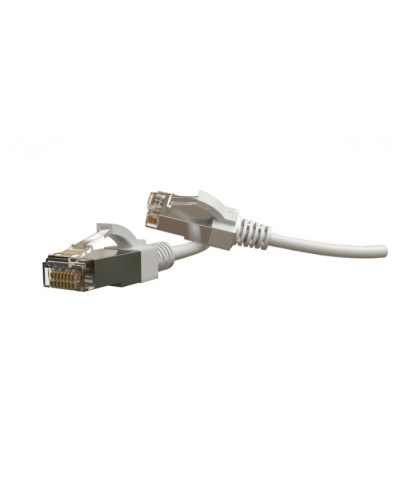 Патч-корд S/FTP Hyperline (PC-LPT-SFTP-RJ45-RJ45-C6-1M-LSZH-WH) в Симферополе Патчкорды (медные) Pintop.ru