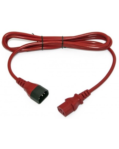 Кабель питания монитор-компьютер Hyperline PWC-IEC13-IEC14-3.0-RD в Симферополе Патч-корды и пигтейлы Pintop.ru