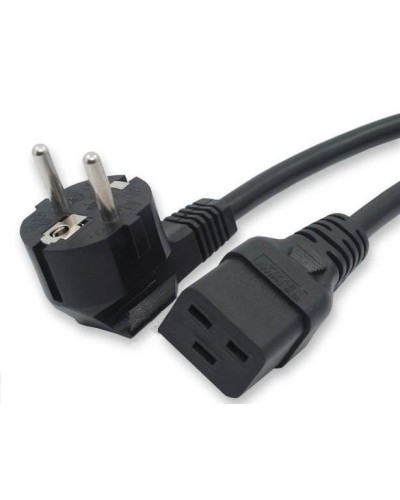 Кабель питания 1,8 м Hyperline PWC-IEC19-SHM-1.8-BK в Симферополе Патч-корды и пигтейлы Pintop.ru