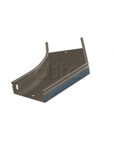 Угол 45° горизонтальный плавный Hyperline RST-AHS45-100-50-0,8-R100-SZ в Симферополе Аксессуары для лотков Pintop.ru