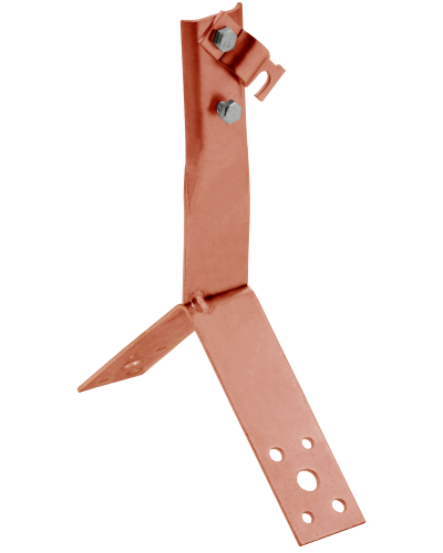 Держатель проводника круглого 6-10мм винтовой для конька h=80мм медь IEK (ZDP80-50-4-16-80) в Симферополе Крепеж Pintop.ru