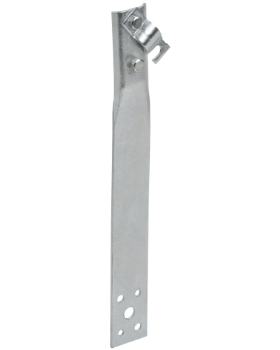 Держатель проводника круглого 6-10мм винтовой прямой h=60мм оцинкованная сталь IEK (ZDP86-11-1-16-60) в Симферополе Крепеж Pintop.ru