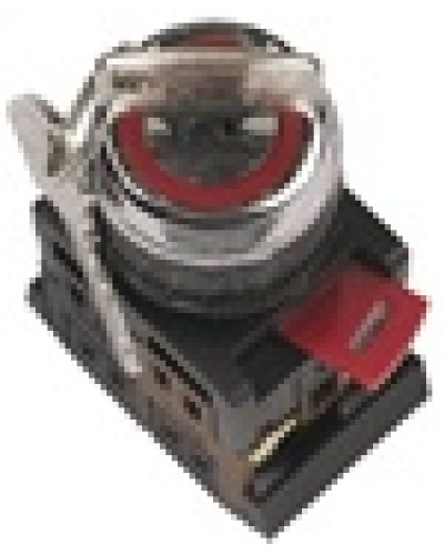 Переключатель AKS-22 с ключом на 2 фиксир.положения I-O 1з+1р черный IEK BSW10-AKS-2-K02 в Симферополе Аксессуары для стоек и шкафов Pintop.ru