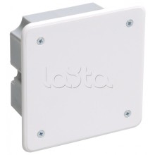 Коробка КМ41001 распаячная для твердых стен (с саморезами, с крышкой) IEK UKT11-092-092-040