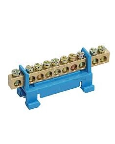 Шина N ноль с DIN-изолятором типа «Стойка» ШНИ-6х9-12-С-С IEK YNN10-69-12P-K07 в Симферополе Клеммные колодки Pintop.ru