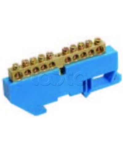 Шина нулевая в комбинированном DIN-изоляторе типа «Стойка» ШНИ-8x12-16-КС-С IEK YNN10-812-16DP-K07 в Симферополе Клеммные колодки Pintop.ru