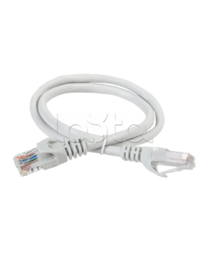 ITK Коммутационный шнур (патч-корд) кат.6 UTP 3м серый (PC01-C6U-3M) в Симферополе Патчкорды (медные) Pintop.ru