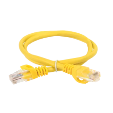 Шнур коммутационный (патч-корд), кат.5 UTP, 0,5м, жёлтый ITK (PC05-C5EU-05M)