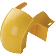 Спуск кабельный под трубу, с крышкой для лотка 120 мм, желтый LANMASTER LAN-OT120-OS