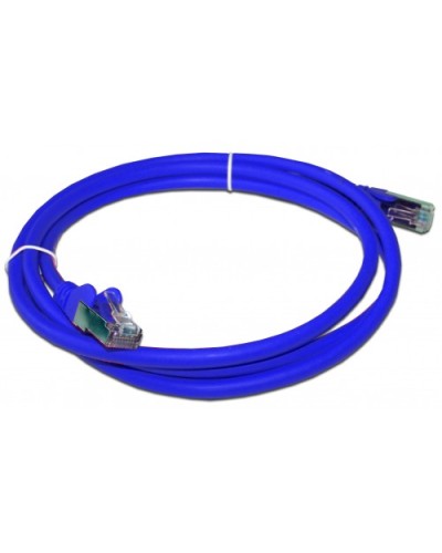 Патч-корд RJ45 - RJ45, 4 пары, FTP, категория 6A, 1.5 м, синий, LSZH LANMASTER LAN-PC45/S6A-1.5-BL в Симферополе Патч-корды и пигтейлы Pintop.ru
