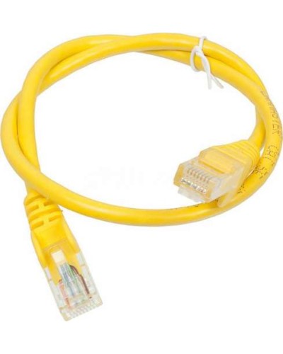 Патч-корд RJ45 - RJ45, 4 пары, UTP, категория 5е, 0.5 м, желтый, LSZH LANMASTER LAN-PC45/U5E-0.5-YL в Симферополе Патч-корды и пигтейлы Pintop.ru