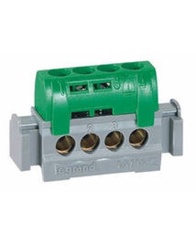 Клеммник зеленый 4х1.5-16 мм2 LEGRAND 004830 в Симферополе Клеммные колодки Pintop.ru