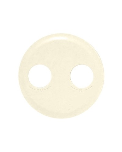 Лицевая панель для розетки TV/FM слоновая кость Celiane Legrand 066232 в Симферополе Аксессуары для кабель-канала Pintop.ru