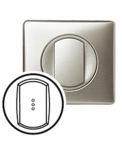 Лицевая панель для выключателя с индикацией титан Celiane Legrand 068303 в Симферополе Аксессуары для кабель-канала Pintop.ru