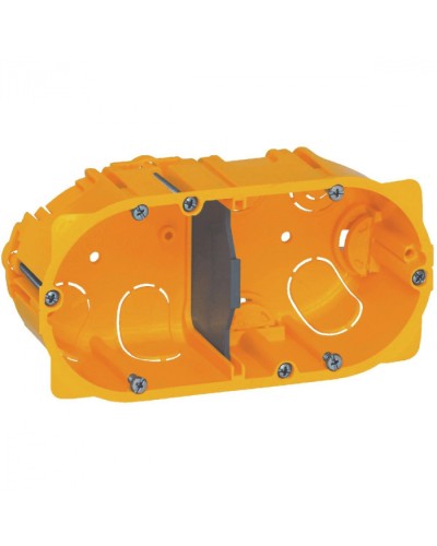 Коробка для сухих перегородок 2-местная, глубина 40 мм Batibox Legrand 080042 в Симферополе Распределительные коробки Pintop.ru