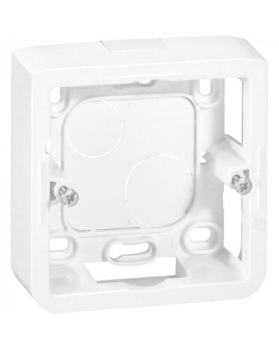 Коробка накладная, глубина 30 мм, белая Mosaic Legrand 080280 в Симферополе Аксессуары для кабель-канала Pintop.ru