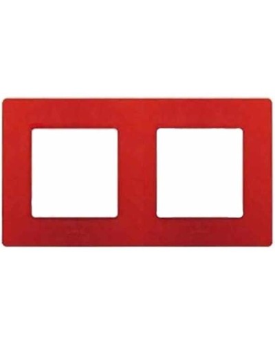 Рамка 2 поста Etika красный (10 шт/уп) Legrand 672532 в Симферополе Аксессуары для кабель-канала Pintop.ru