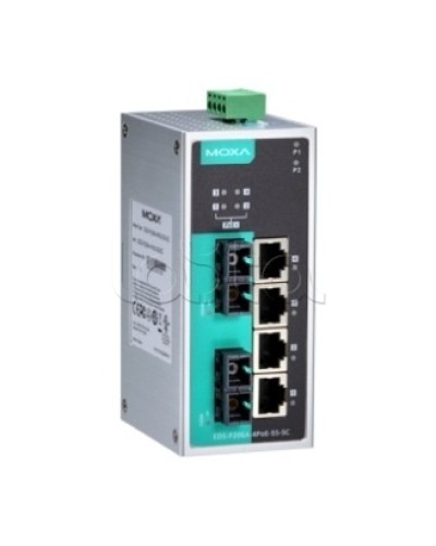 Коммутатор PoE 6-портовый Moxa EDS-P206A-4PoE-MM-SC в Симферополе Коммутаторы Pintop.ru