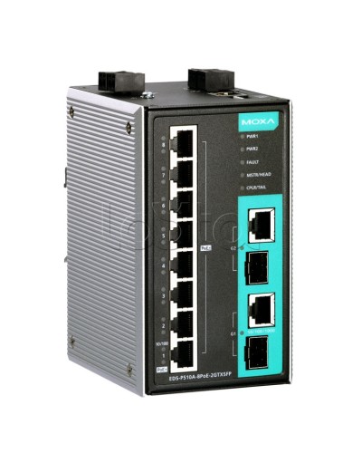Коммутатор PoE 10-портовый Moxa EDS-P510A-8PoE-2GTXSFP-T в Симферополе Коммутаторы Pintop.ru