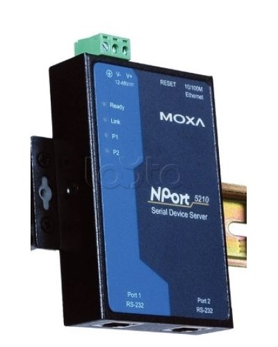 Сервер 2-портовый RS-232 в Ethernet Moxa NPort 5210-T в Симферополе Дополнительное оборудование для ОПС Pintop.ru