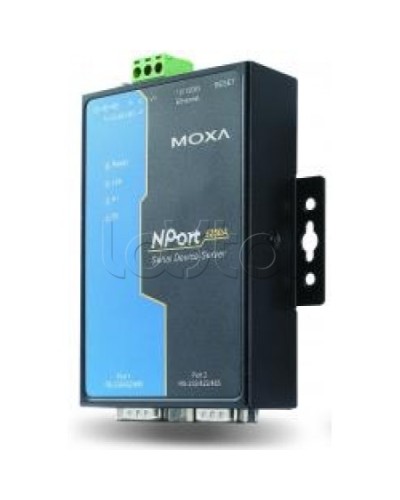 Сервер 2-портовый RS-232/422/485 в Ethernet Moxa NPort 5250A-T в Симферополе Дополнительное оборудование для ОПС Pintop.ru