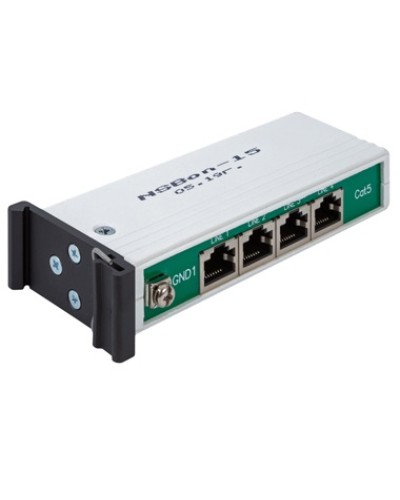 Устройство защиты линий Ethernet 10/100/1000M + PoE, 4 порта. EveryPro 4-Cat5P, патч-корд 4 шт. NSGate NSBon-15 в Симферополе Устройства защиты от перенапряжений Pintop.ru