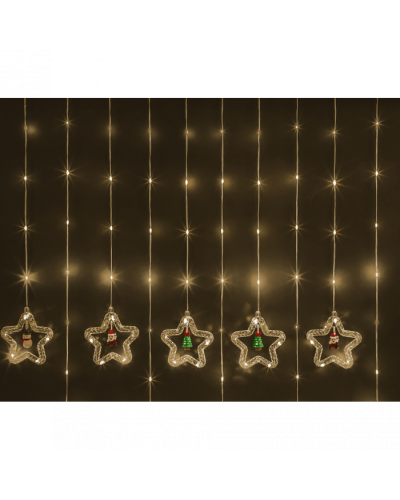 Гирлянда Navigator 95 013 NGF-D035-02 (бахрома звезды и фигурки CW 3*0.6м IP20) в Симферополе Источники света(Лампы) Pintop.ru