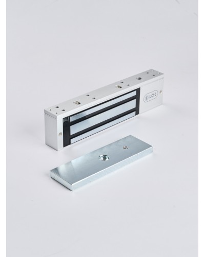 R-Lock RL-EM350-L0S - Электромагнитный замкок, 350кг, DC12/24B, цвет серебристый сатинированный алюминий RAL 7047 в Симферополе Электромагнитные замки Pintop.ru