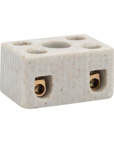 Клемма керамическая винтовая КВ 4 мм² 2 пары контактов с крепежным отверстием (100 шт./уп.) REXANT (07-6221) в Симферополе Монтажные материалы Pintop.ru