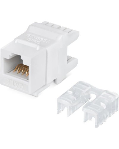Модуль Keystone Jack RJ-45(8P8C), UTP неэкранированный, CAT 6, тип 180 градусов, белый REXANT PRO 02-0250 в Симферополе Модули Keystone Pintop.ru