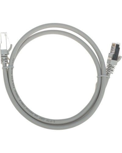 Патч-корд S/FTP, CAT 6A (10G), RJ45-RJ45, 28AWG, LSZH, серый, 1м REXANT 02-0390-1 в Симферополе Патчкорды (медные) Pintop.ru