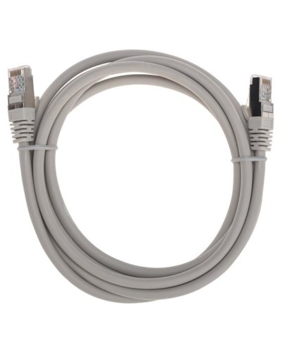 Патч-корд S/FTP, CAT 6A (10G), RJ45-RJ45, 28AWG, LSZH, серый, 2м REXANT 02-0390-2 в Симферополе Патчкорды (медные) Pintop.ru