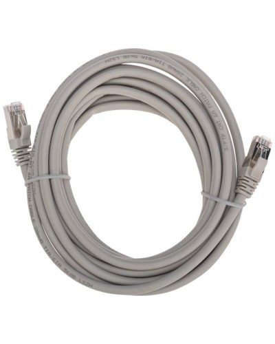 Патч-корд S/FTP, CAT 6A (10G), RJ45-RJ45, 28AWG, LSZH, серый, 5м REXANT 02-0390-5 в Симферополе Патчкорды (медные) Pintop.ru