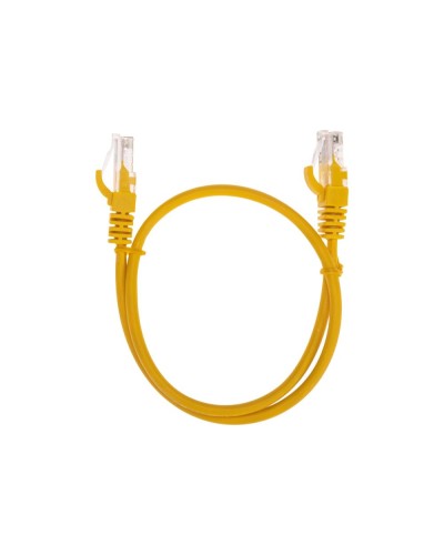 Патч-корд U/UTP, CAT 5e, RJ45-RJ45, 26AWG, LSZH, желтый, 0,5м REXANT 02-0105-05 в Симферополе Патчкорды (медные) Pintop.ru