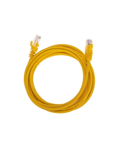 Патч-корд U/UTP, CAT 5e, RJ45-RJ45, 26AWG, LSZH, желтый, 3м REXANT 02-0105-3 в Симферополе Патчкорды (медные) Pintop.ru