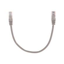 Патч-корд U/UTP, CAT 5e, RJ45-RJ45, 26AWG, LSZH, серый, 0,3м REXANT 02-0100-03
