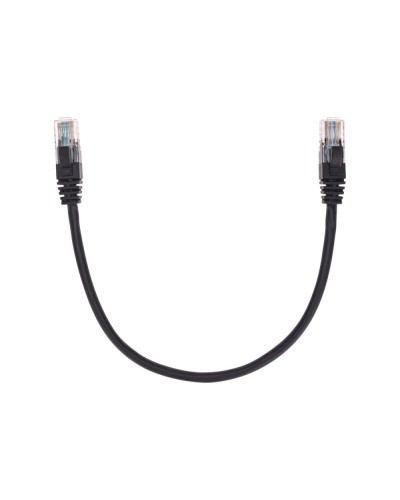 Патч-корд U/UTP, CAT 5e, RJ45-RJ45, 26AWG, LSZH, черный, 0,3м REXANT 02-0102-03 в Симферополе Патчкорды (медные) Pintop.ru