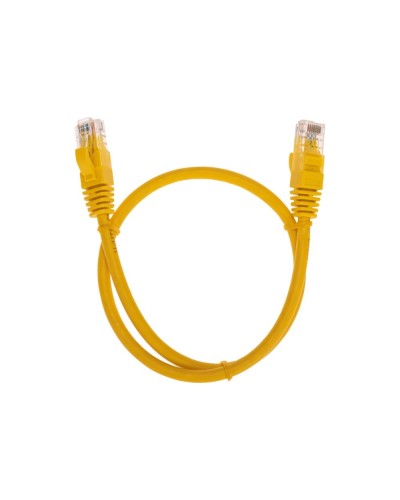 Патч-корд U/UTP, CAT 6, RJ45-RJ45, 26AWG, LSZH, желтый, 0,5м REXANT 02-0295-05 в Симферополе Патчкорды (медные) Pintop.ru