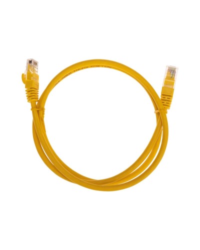 Патч-корд U/UTP, CAT 6, RJ45-RJ45, 26AWG, LSZH, желтый, 1м REXANT 02-0295-1 в Симферополе Патчкорды (медные) Pintop.ru