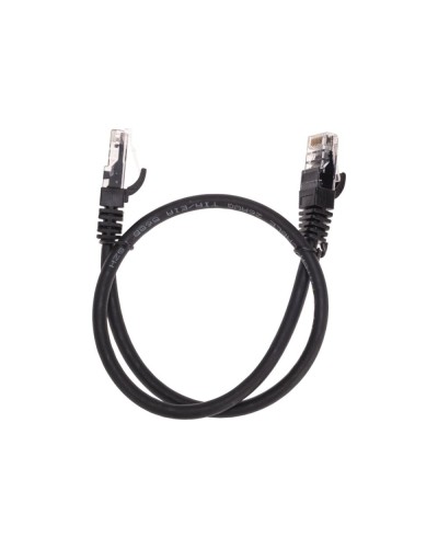 Патч-корд U/UTP, CAT 6, RJ45-RJ45, 26AWG, LSZH, черный, 0,5м REXANT 02-0292-05 в Симферополе Патчкорды (медные) Pintop.ru