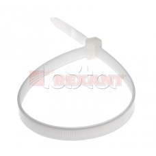 Хомут-стяжка нейлоновый, многоразовый 8x300 мм СКМ-300 белый (100шт/уп) REXANT 07-0309