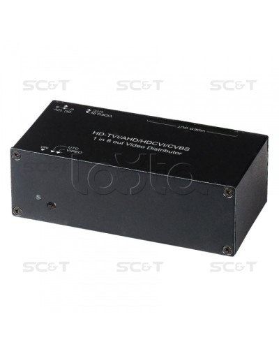 Распределитель видеосигнала HDCVI/HDTVI/AHD SC&T CD108HD в Симферополе Видеоусилители, Модуляторы, Делители Pintop.ru