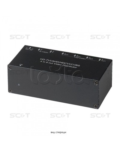Распределитель видеосигнала HDCVI/HDTVI/AHD/CVBS SC&T CD408HD в Симферополе Видеоусилители, Модуляторы, Делители Pintop.ru