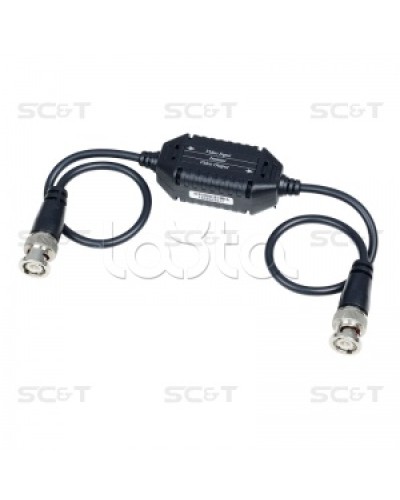 Изолятор коаксиального кабеля (AHD/CVI/TVI) для защиты от искажений по земле SC&T GL001HDP в Симферополе Видеоусилители, Модуляторы, Делители Pintop.ru