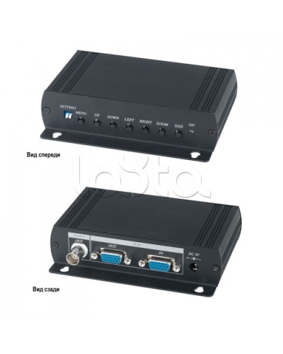 Преобразователь VGA- видеосигнала в аналоговый видеосигнал SC&T VC01 в Симферополе Видеоусилители, Модуляторы, Делители Pintop.ru