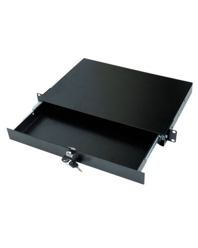 Полка под клавиатуру, выдвижная 1U TLK TLK-KB1-BK в Симферополе Полки для шкафов и стоек Pintop.ru