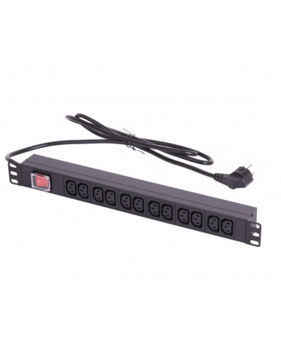 Блок электрических розеток 19 TLK TLK-RSA12-MTF-01-BK в Симферополе Блоки розеток Pintop.ru