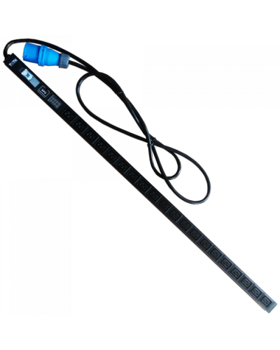 Блок розеток верт, 1-фазный с авт., A/V-метр, 16A / 250V, 20xC19, шнур 3.0 м, IEC309 TWT (TWT-PDVI-20C9-I9) в Симферополе Блоки розеток Pintop.ru