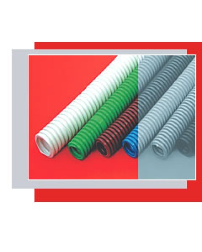 Труба гофрированная ПНД тяжелая диам 32 мм, с зондом Экопласт 21132 в Симферополе Труба гофрированная Pintop.ru