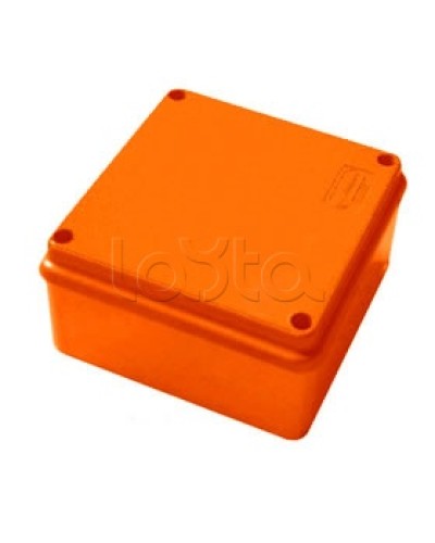 Коробка огнестойкая 100х100х55, 5P, (0,15-2,5мм2), без галогена Экопласт 42057HF в Симферополе Коробки (ОКЛ) Экопласт Pintop.ru